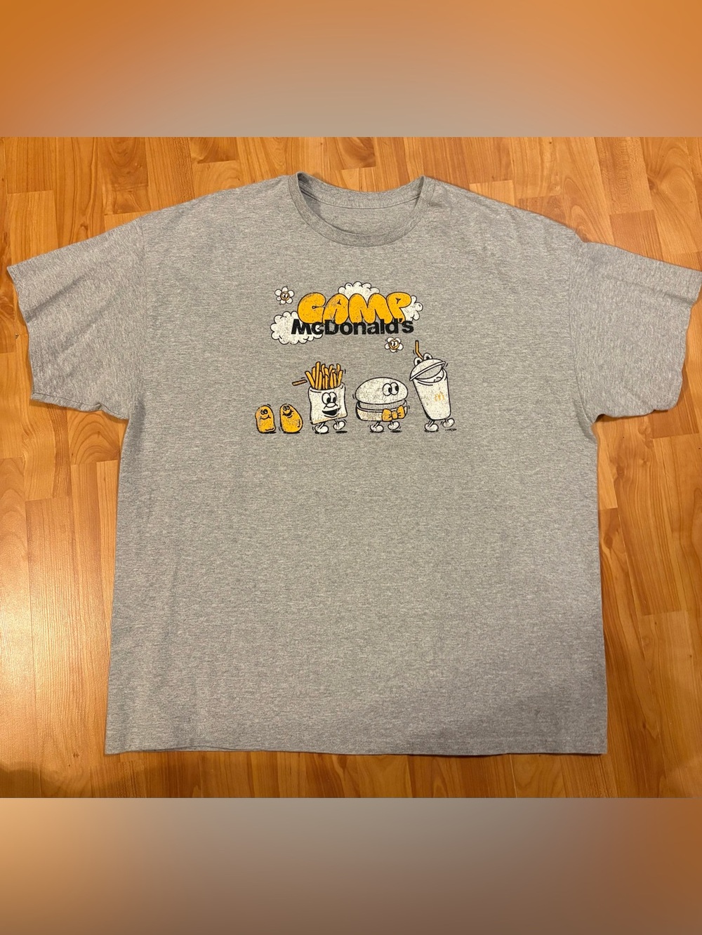🔥McDonald's Crew-Gray “Camp McDonald's” Collectible Men's T-Shirt 2XL, NWOT